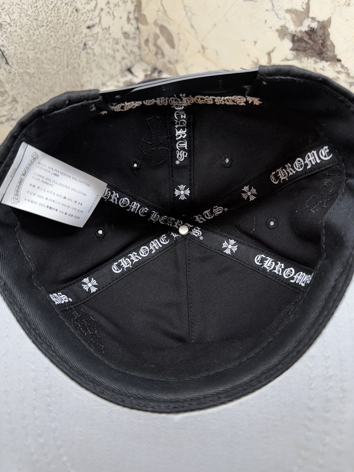 Chrome Hearts Chrome Hearts Cross Patch Trucker Black White Grey RARE Size ONE SIZE - 12 Thumbnail