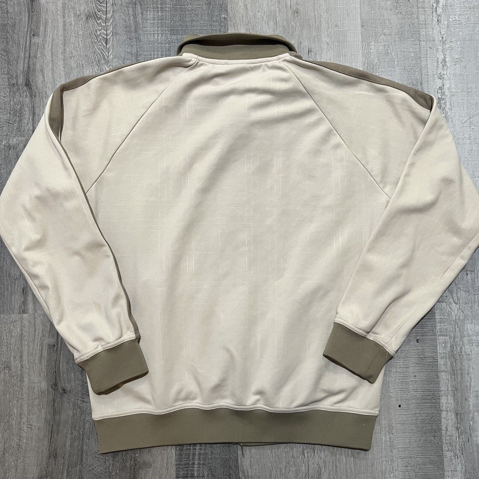 Billabong Billabong Track Jacket Beige Full Zip Striped Tonal Plaid Size US XL / EU 56 / 4 - 3 Thumbnail