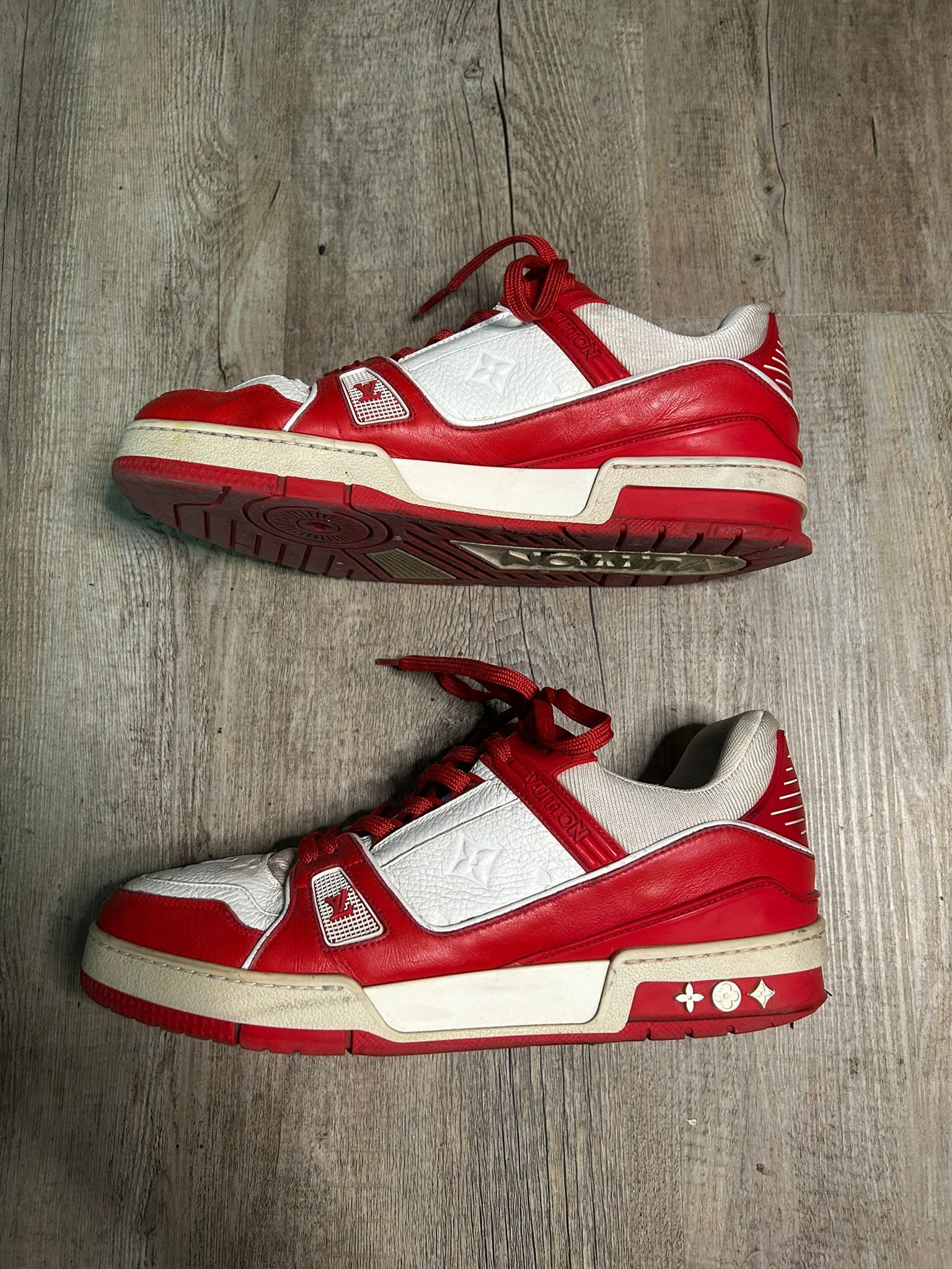 Louis Vuitton Louis Vuitton Product Red Monogram Trainer Sneaker Size US 7 / EU 40 - 2 Thumbnail