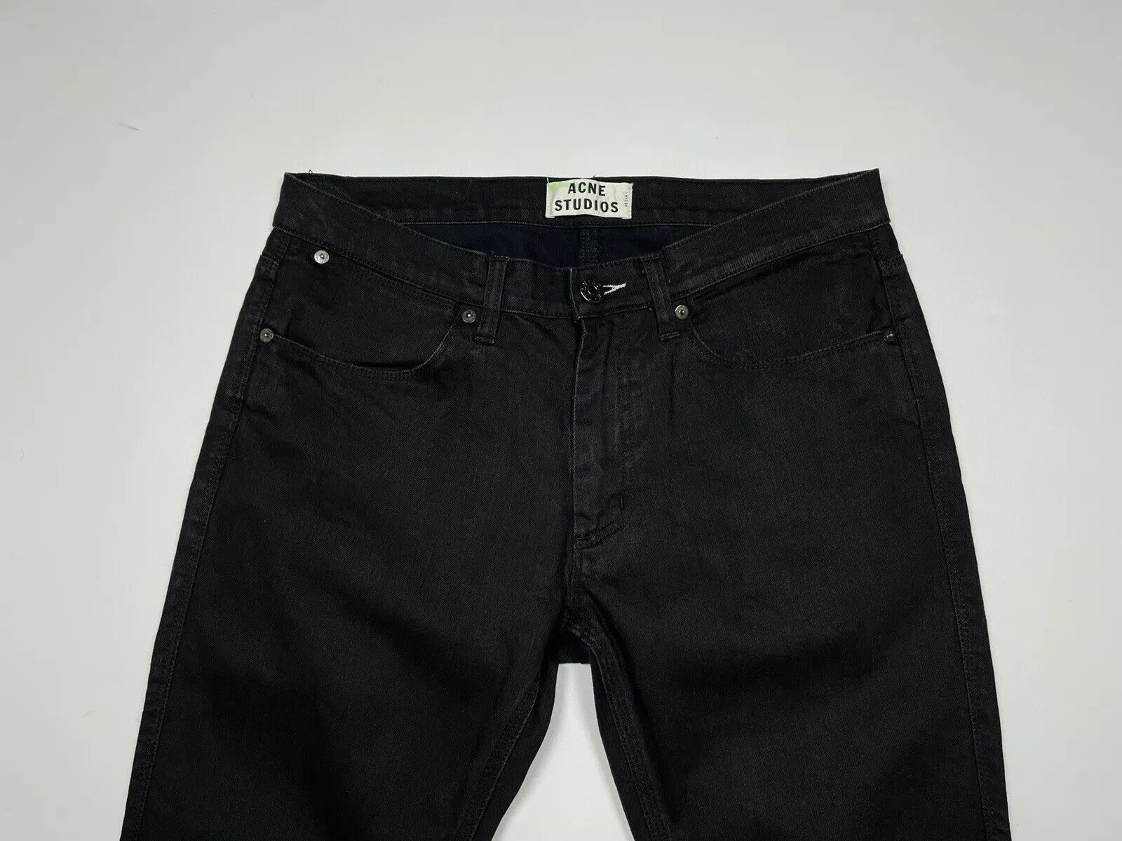 Acne Studios ACNE Studios Max Cash Men Slim Jeans Black SIZE 33/32 Size US 33 - 5 Thumbnail