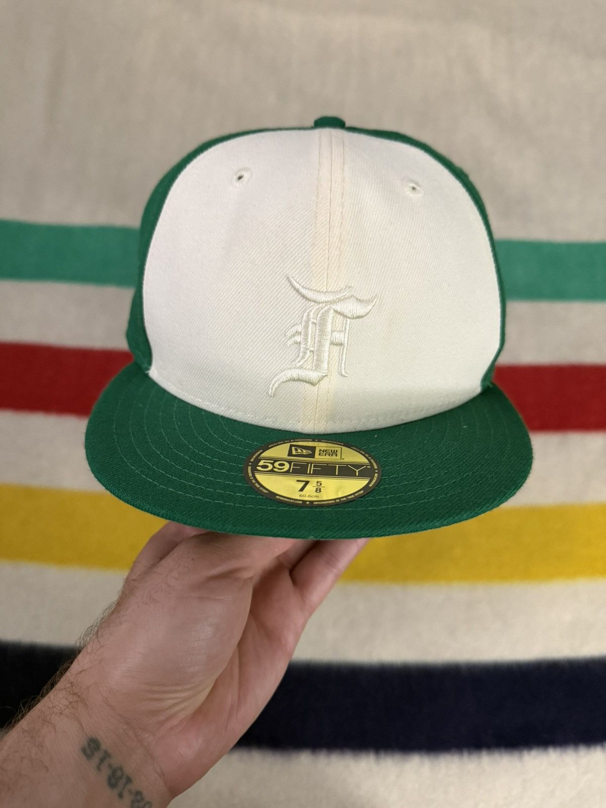Fear of God Fear Of God Fitted Cap New Era SZ 7 5/8 Vintage Gold