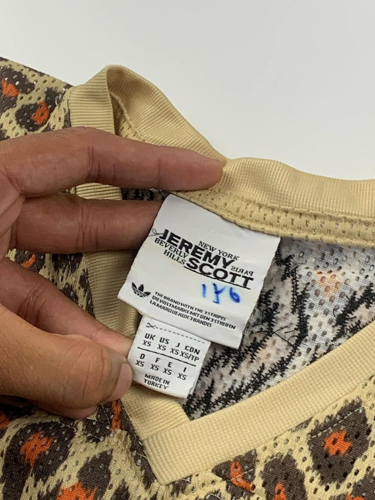 Jeremy Scott JEREMY SCOTT X ADIDAS Jagged leopard print jersey Size XS / US 0-2 / IT 36-38 - 3 Thumbnail