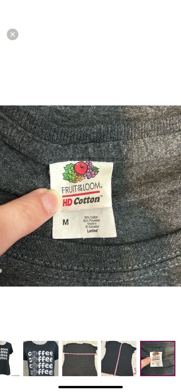 Fruit Of The Loom Fruit of the loom medium coffee t shirt Size M / US 6-8 / IT 42-44 - 4 Thumbnail