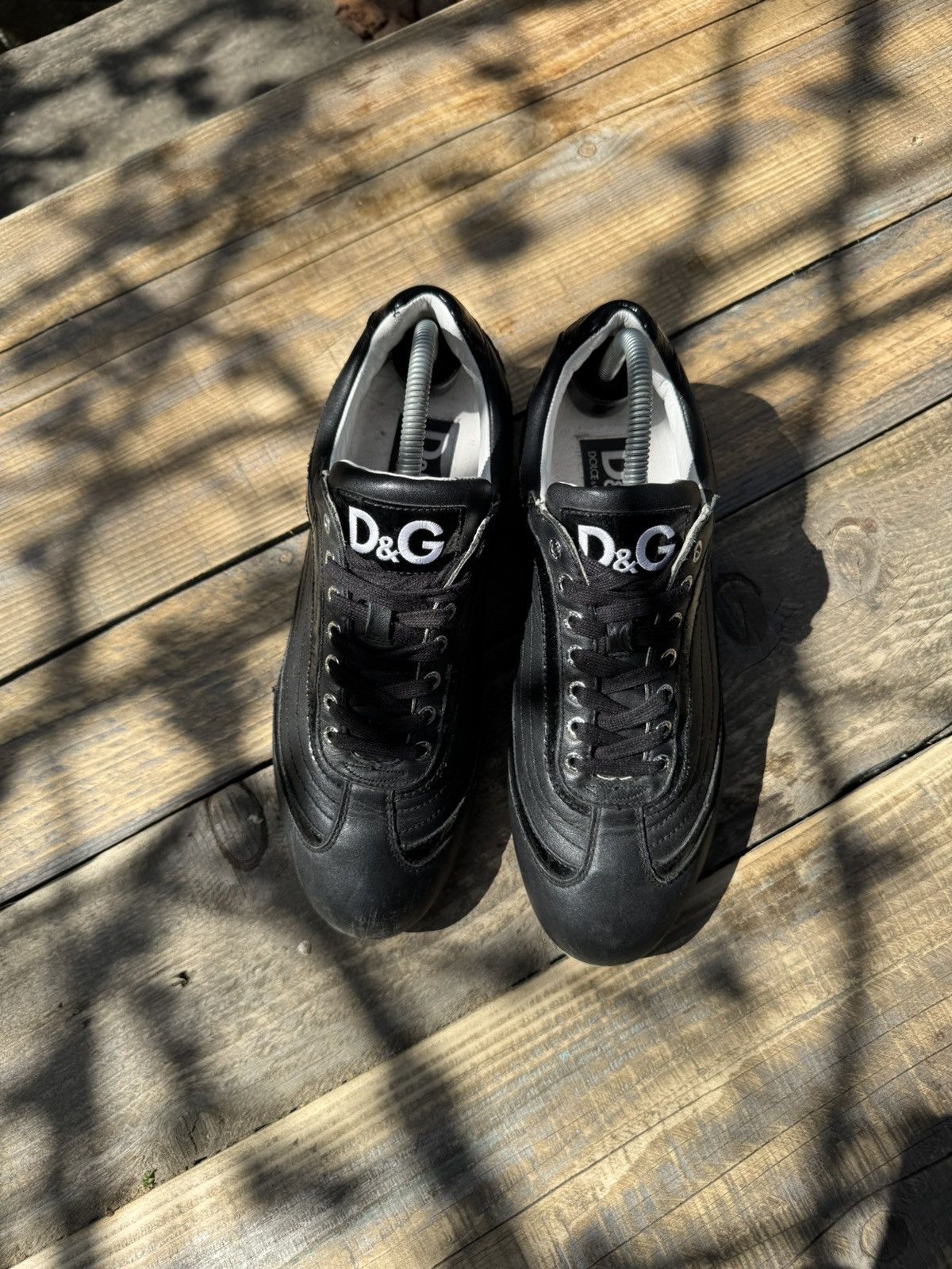 Dolce & Gabbana Vintage Dolce Gabbana Leather Y2k Sneakers Size US 7 / EU 40 - 3 Thumbnail