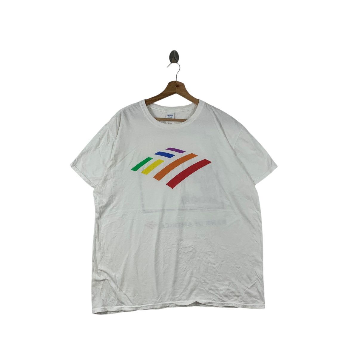 Vintage BANK OF AMERICA Love Has No Labels Support Promo Tee Shirt Size XL / US 12-14 / IT 48-50 - 1 Thumbnail