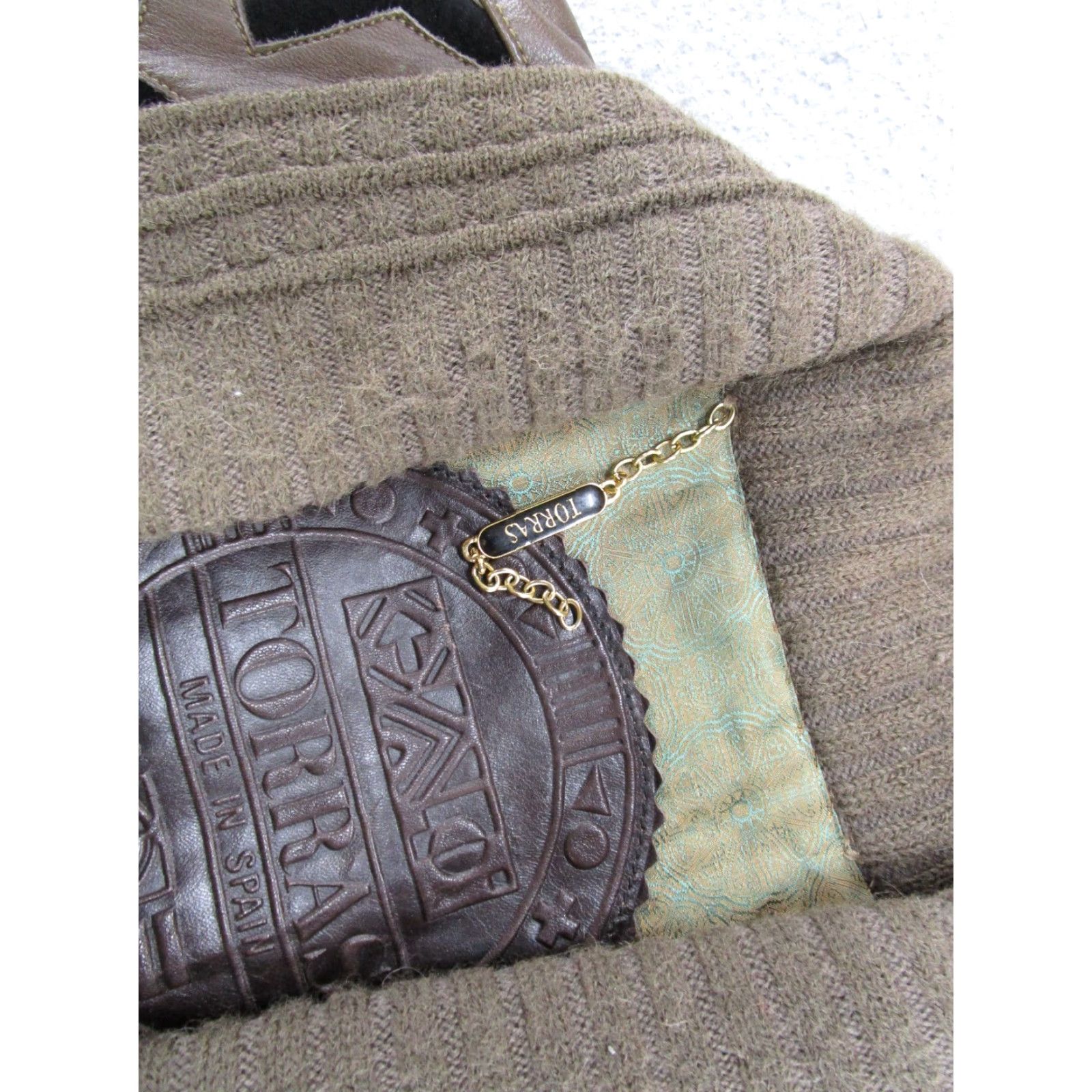Vintage VINTAGE Torras Leather Wool Jacket Men's Size 48 Brown Made in Spain Read Size US M / EU 48-50 / 2 - 3 Thumbnail