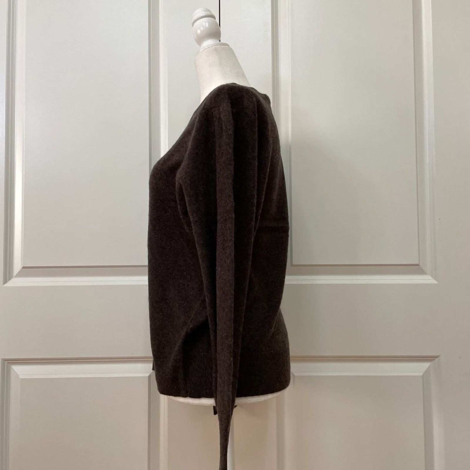 360Cashmere 360 Cashmere Melany Sweater in Dark Brown Size L / US 10 / IT 46 - 2 Thumbnail