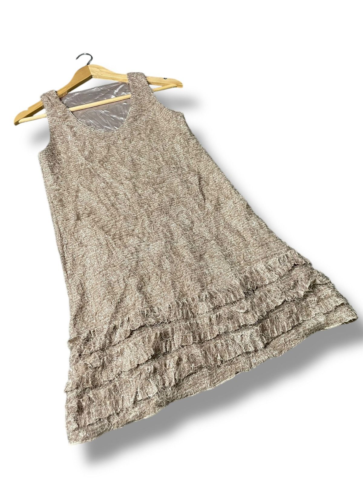 Japanese Brand × Vintage Japanese Brand Textured Sleeveless Midi Dress (72) Size XXS / US 00 / IT 34 - 5 Thumbnail