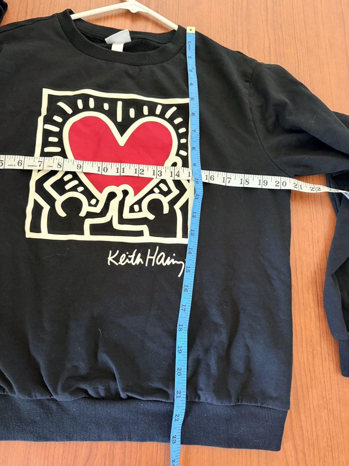 Keith Haring Keith Haring Heart Graphic Black Crewneck Sweatshirt M Size US M / EU 48-50 / 2 - 8 Thumbnail