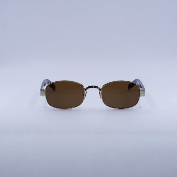 Saint Laurent Paris 🕶️ New Saint Laurent SL706 001 Sunglasses - Light Gold Size ONE SIZE - 3 Thumbnail