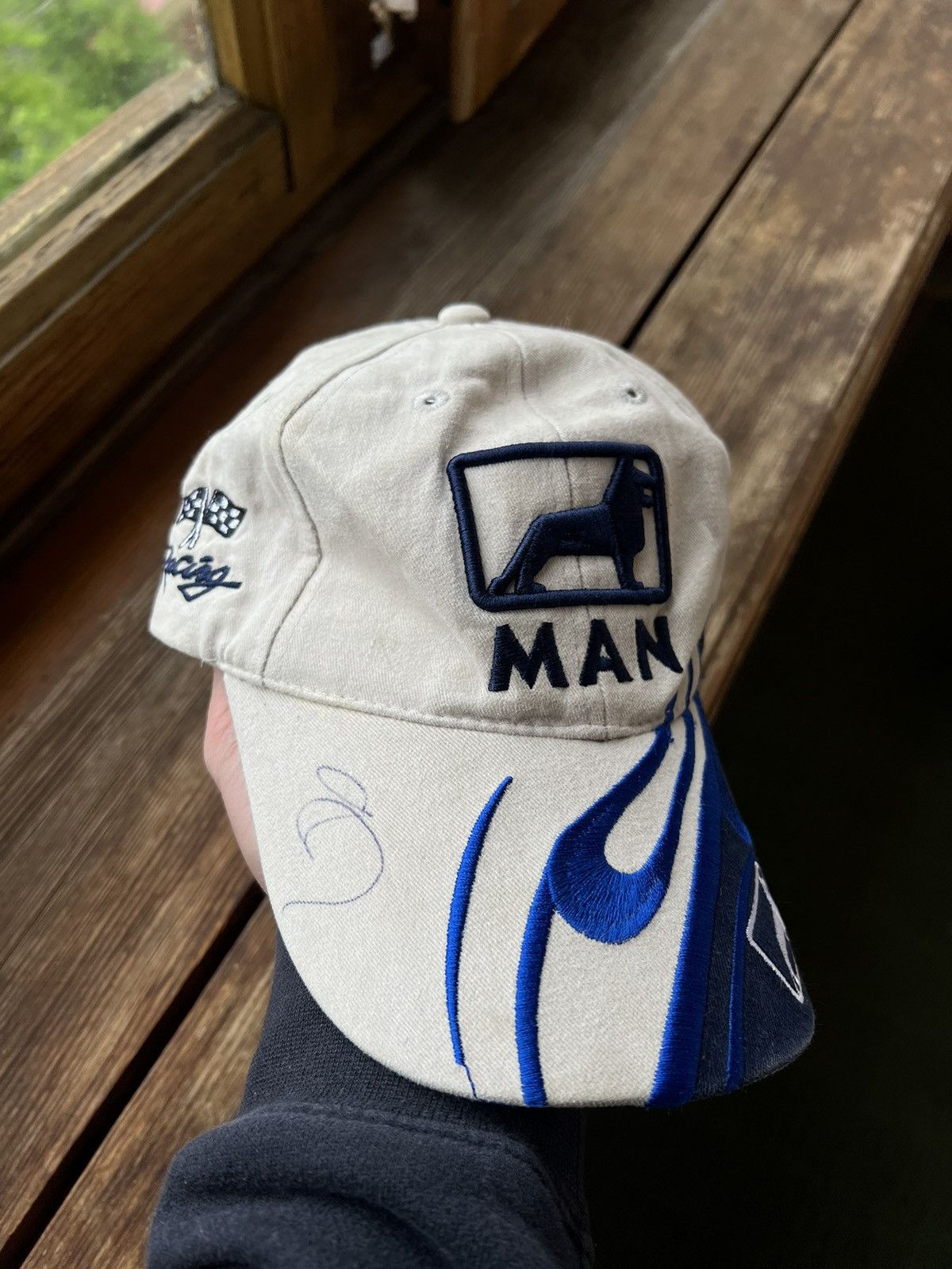 Vintage Vintage Trucker Hat Y2K Man Racing Cap Size ONE SIZE - 2 Thumbnail