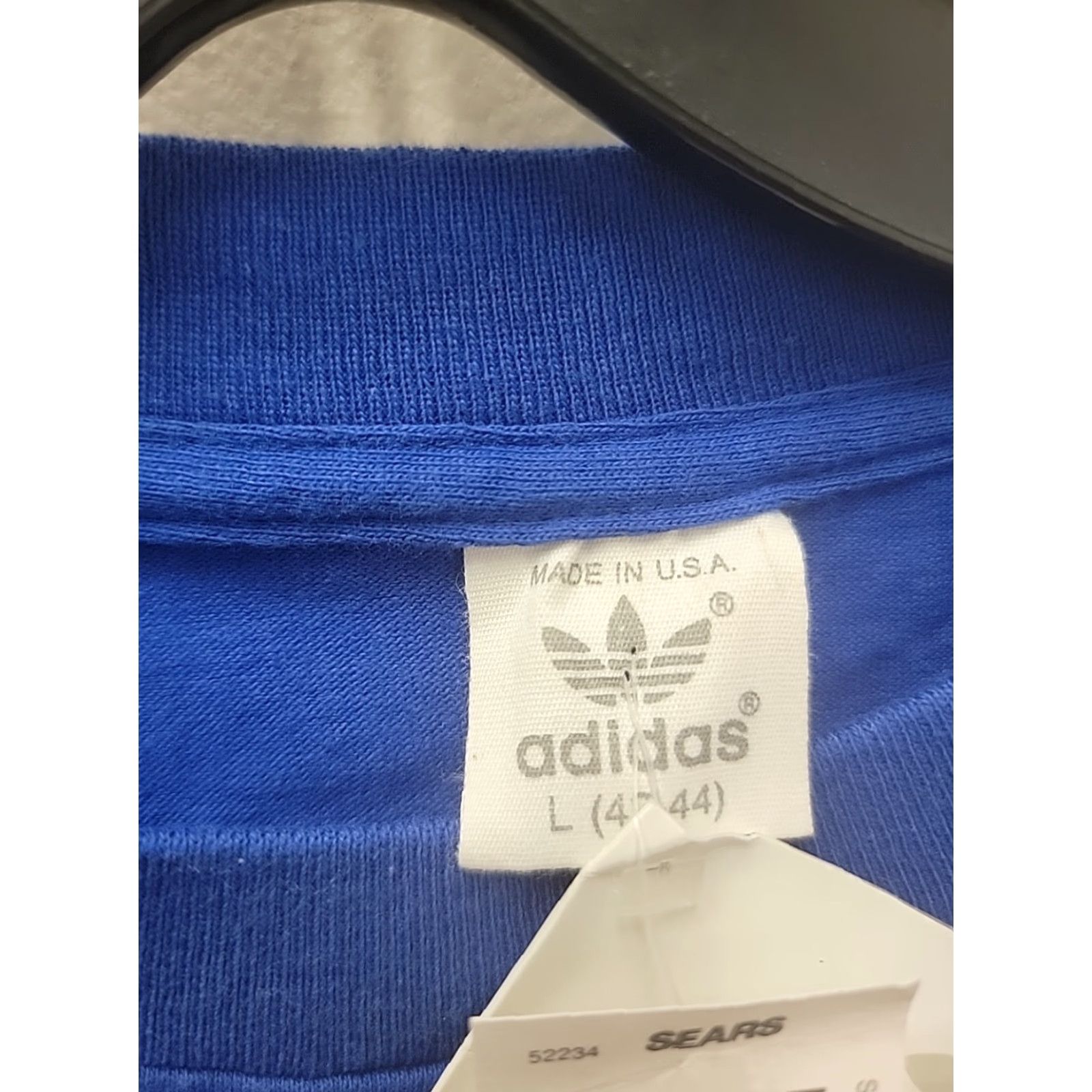 Adidas VINTAGE adidas Trefoil Tshirt Adidas Graphic Shirt Men L Blue NWT Size US L / EU 52-54 / 3 - 3 Thumbnail