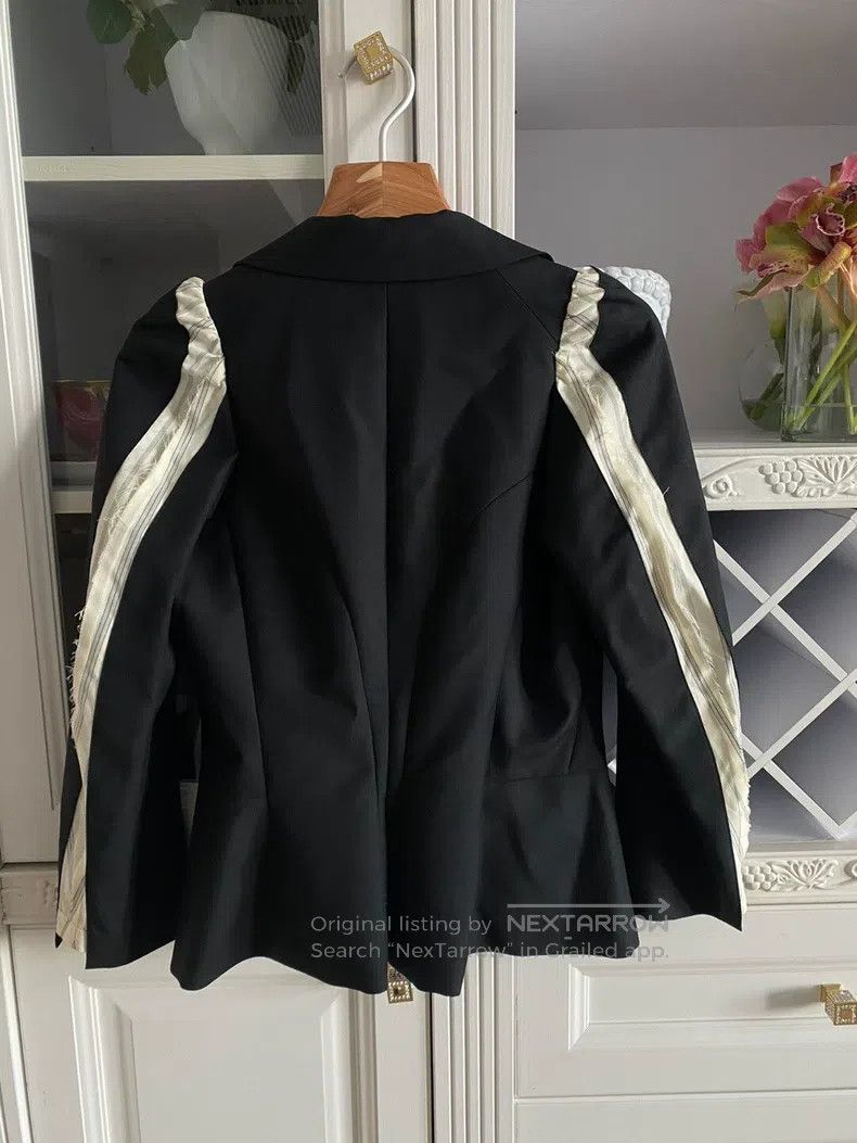 Junya Watanabe Junya Watanabe Puff Collar Blazer Mixed Jacket Size XS / US 0-2 / IT 36-38 - 5 Thumbnail