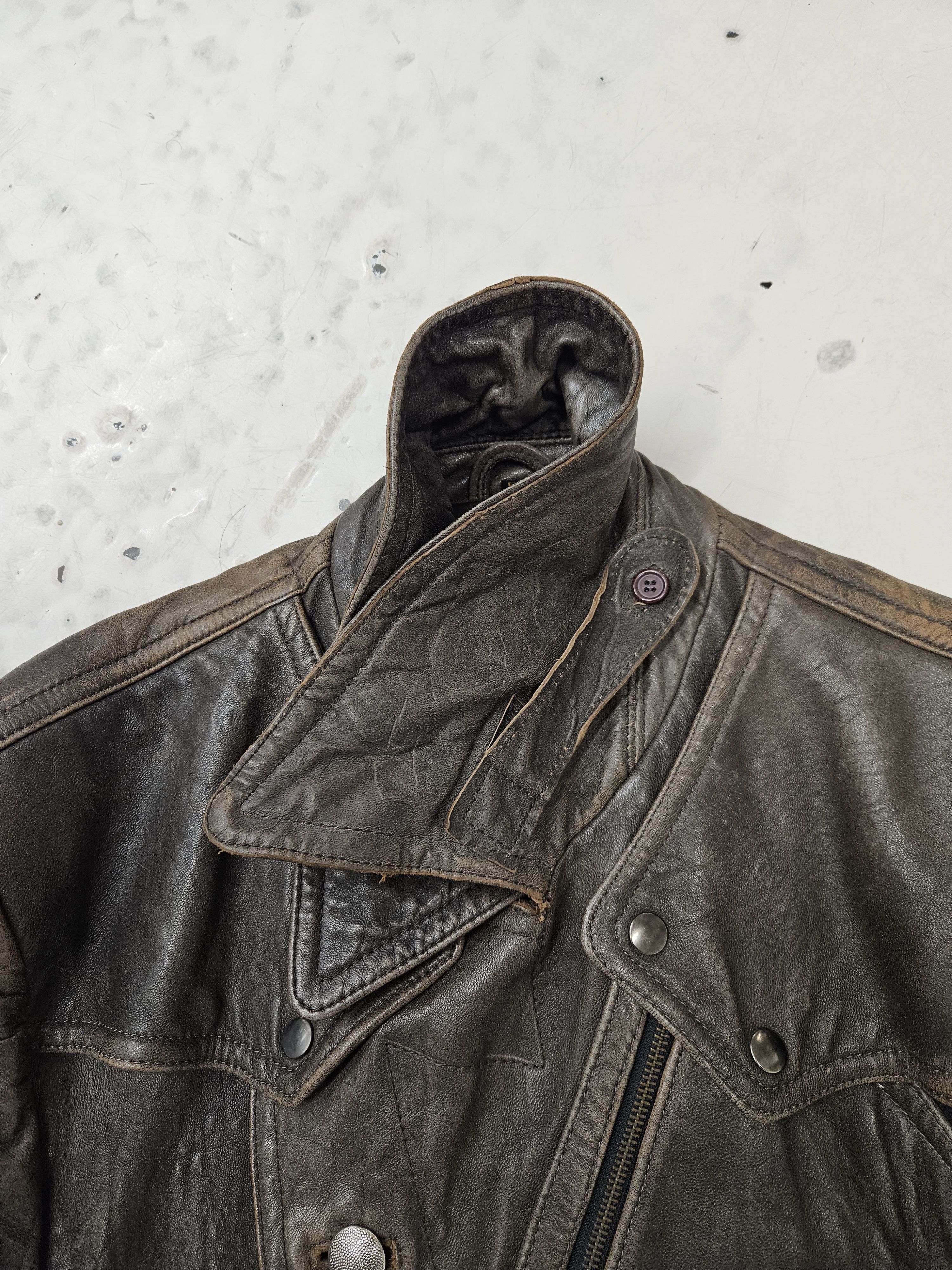 Genuine Leather Vintage Hein Gericke leather biker jacket Size US L / EU 52-54 / 3 - 5 Thumbnail