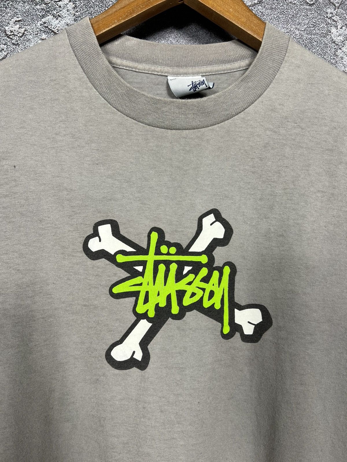 Stussy Rare Stussy Single Stitch Bone Logo Made in USA T-shirt Tee Size US M / EU 48-50 / 2 - 7 Thumbnail