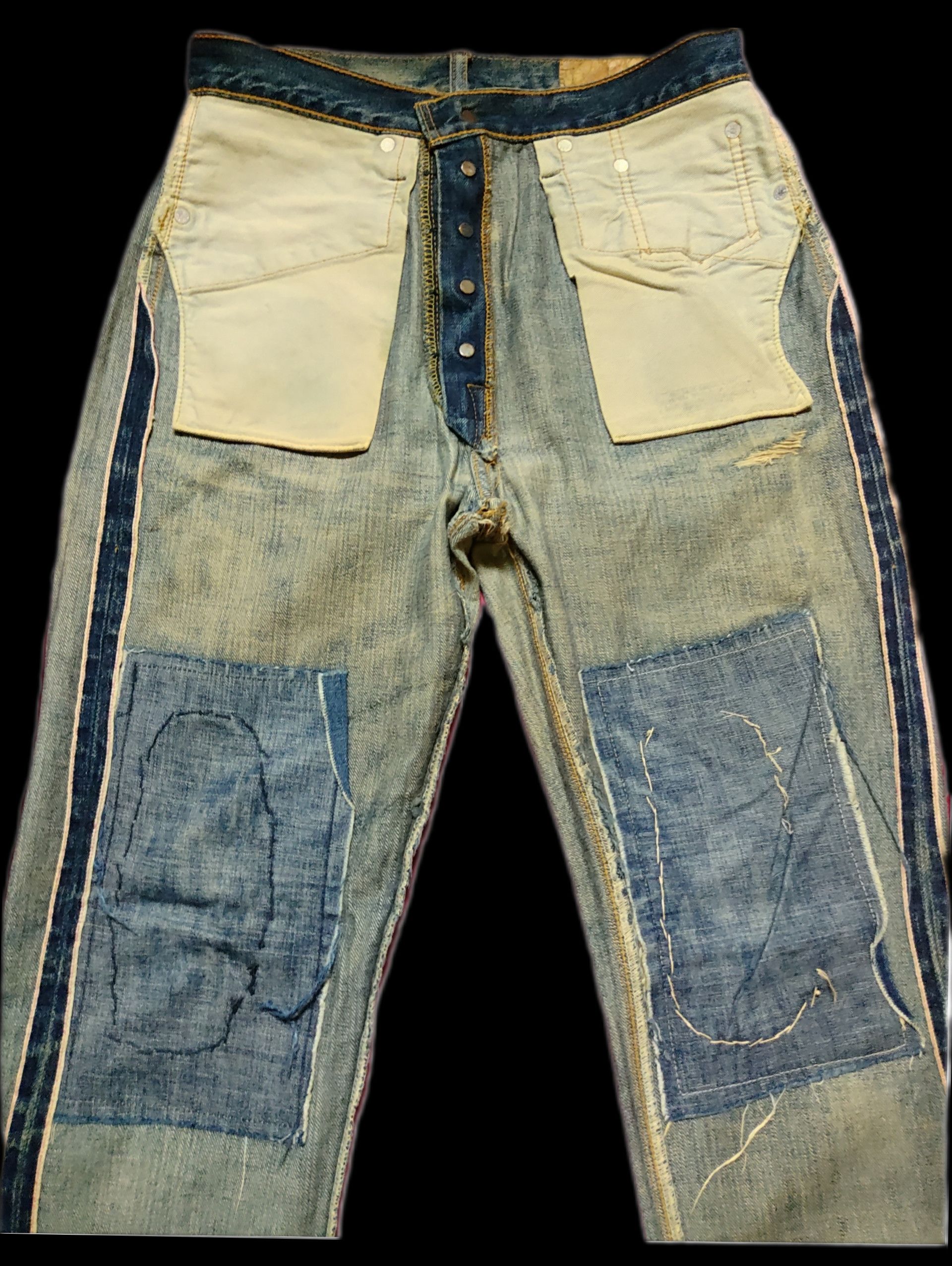 Sugar Cane × Toyo Enterprises Vintage Sugar Cane & co Jeans distress Single Digit Size US 28 / EU 44 - 5 Thumbnail