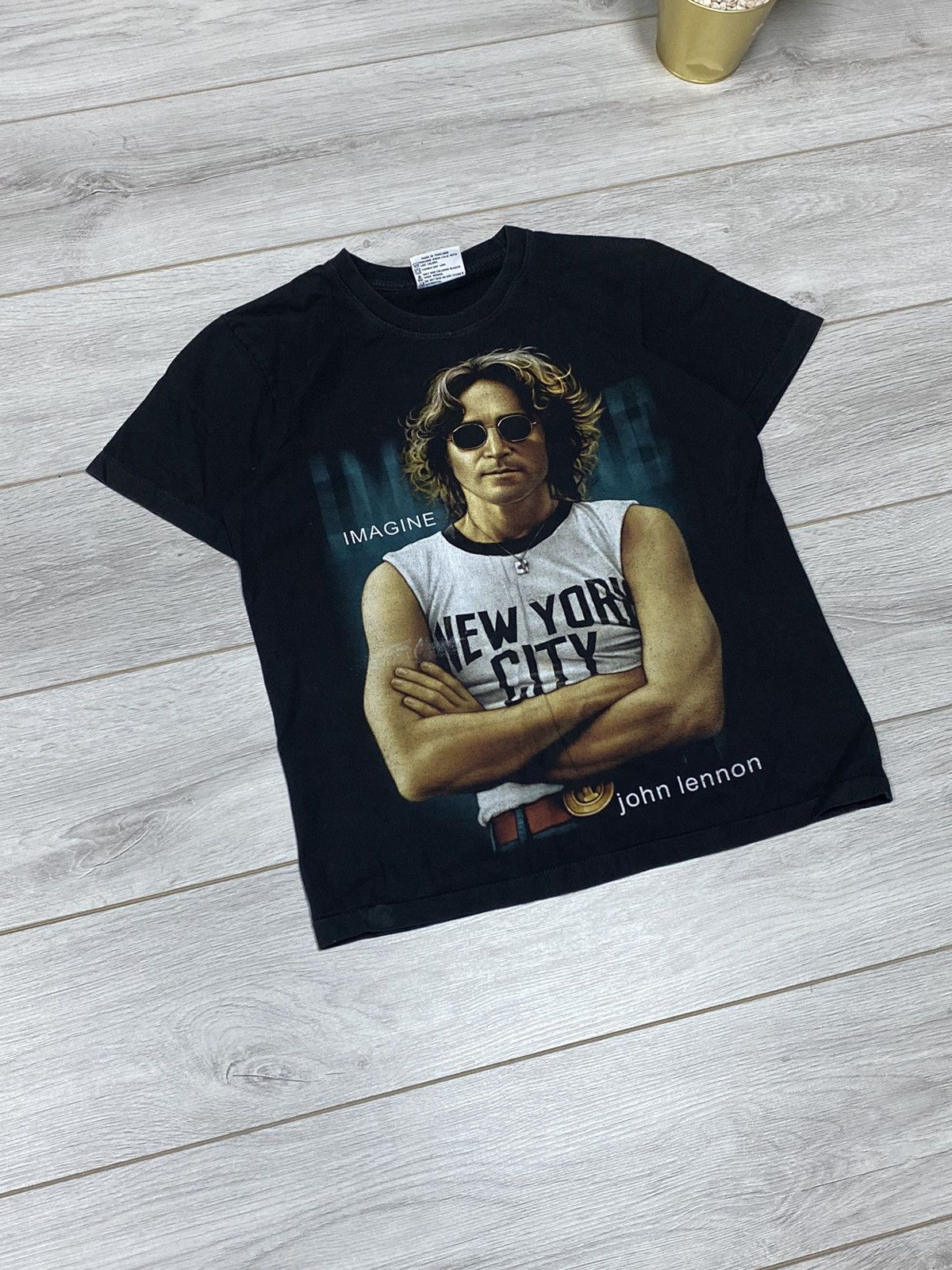 Band Tees Vintage The Roxx John Lennon “Imagine” t-shirt Size US M / EU 48-50 / 2 - 3 Thumbnail