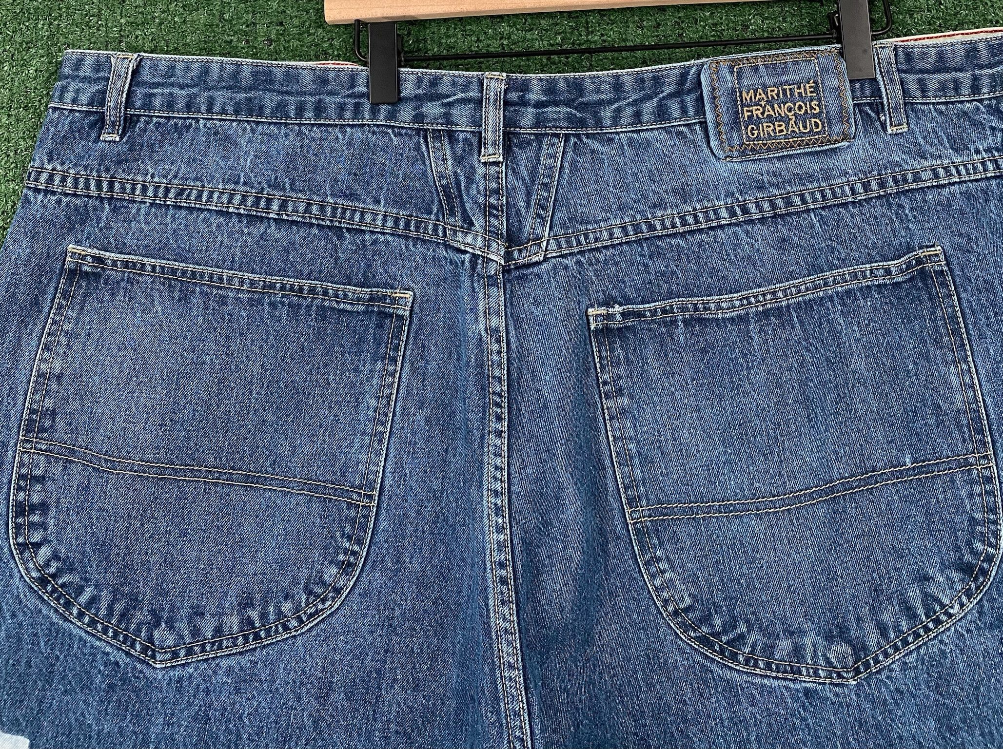 Marithe + Francois Girbaud Y2K Marithe + Francois Logo Baggy Denim Jean Shorts Jorts 43 Size US 43 - 6 Thumbnail