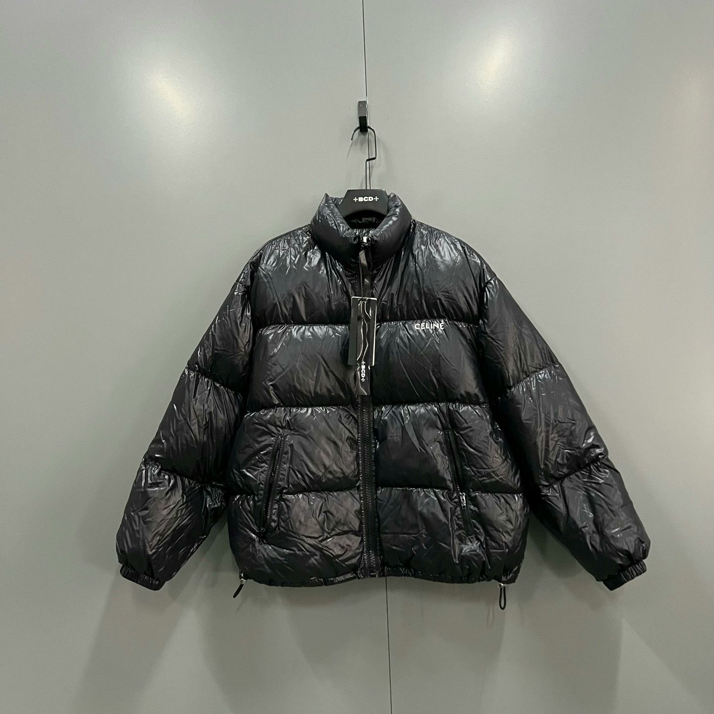 Celine Celine Black Small Logo Print Down Jacket Size US S / EU 44-46 / 1 - 1 Thumbnail