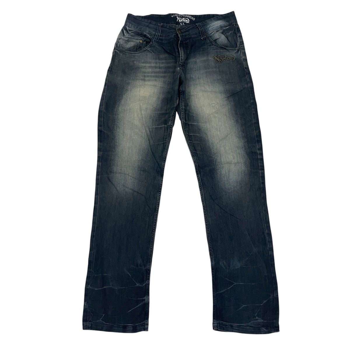 Norton Vintage Norton Embroidery Logo Denim Size US 34 / EU 50 - 7 Thumbnail