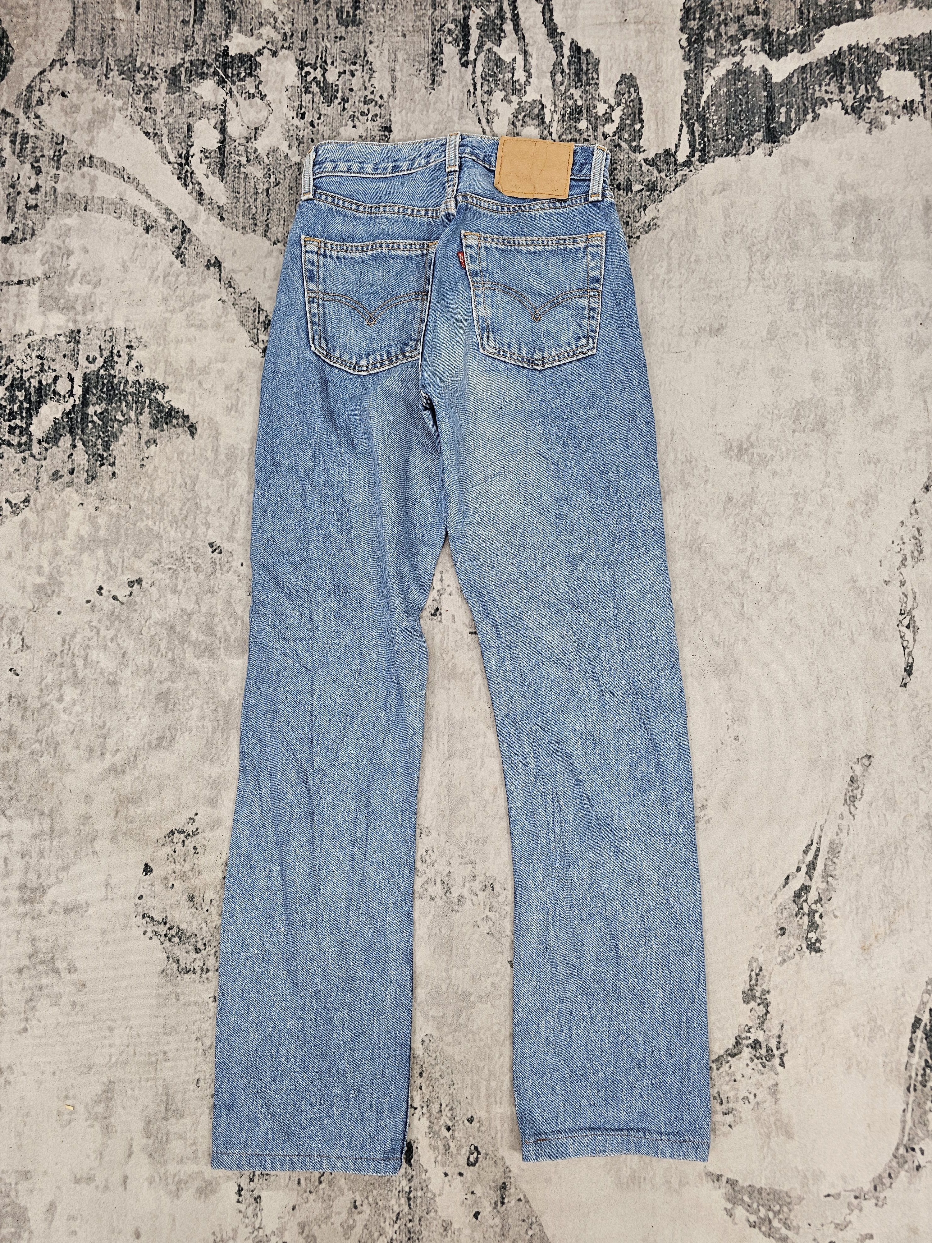 Levi's Vintage Clothing Vtg 90'S LEVIS 6501 For Women High Rise Faded Jeans L0508 Size 25" / US 0 / IT 36 - 2 Thumbnail
