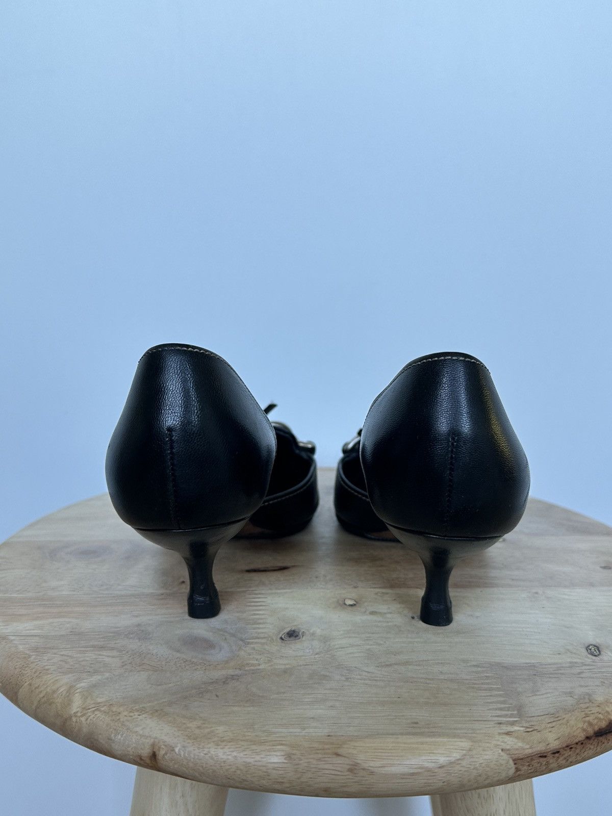 Prada Prada Leather kitten heels mule Size US 6.5 / IT 36.5 - 5 Thumbnail