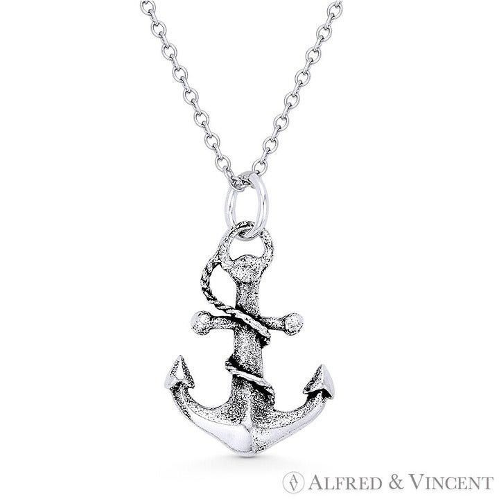 Other Sailor's Luck Charm Anchor Pendant in .925 Sterling Silver Size ONE SIZE - 1 Preview
