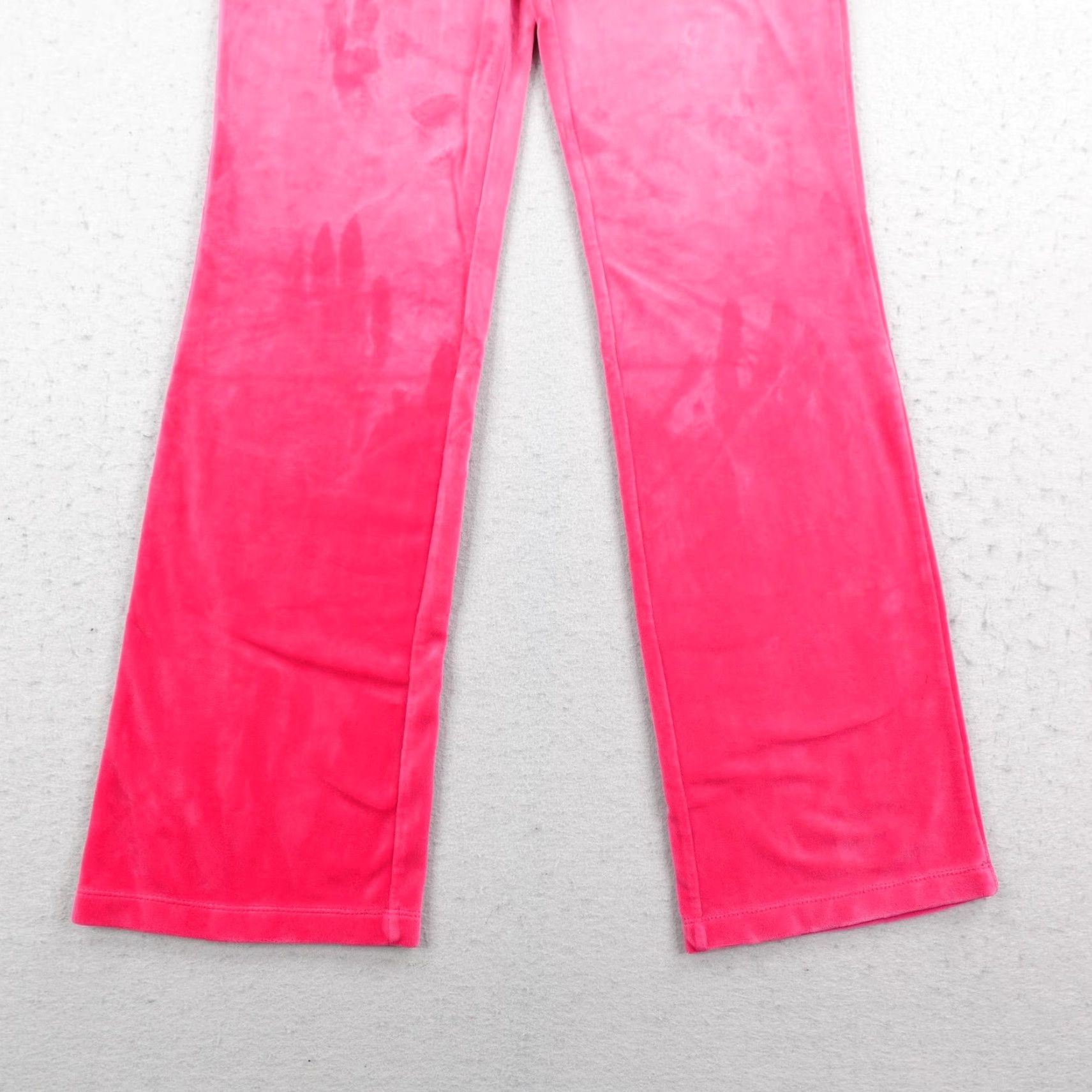 Juicy Couture Juicy Couture Pants Womens Small Pink Velour Track Suit Sweats Rhinestones Flare Size 28" / US 6 / IT 42 - 3 Thumbnail