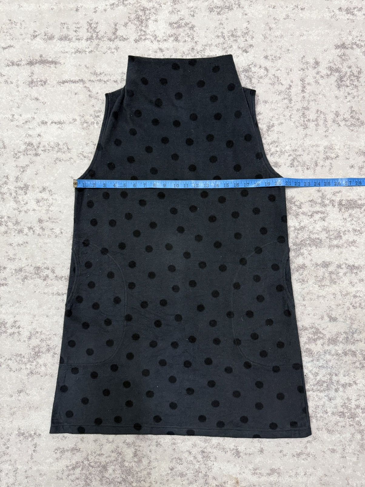 Yohji Yamamoto Y’s for living polkadot turtle neck fleece tunic dress Size M / US 6-8 / IT 42-44 - 16 Thumbnail
