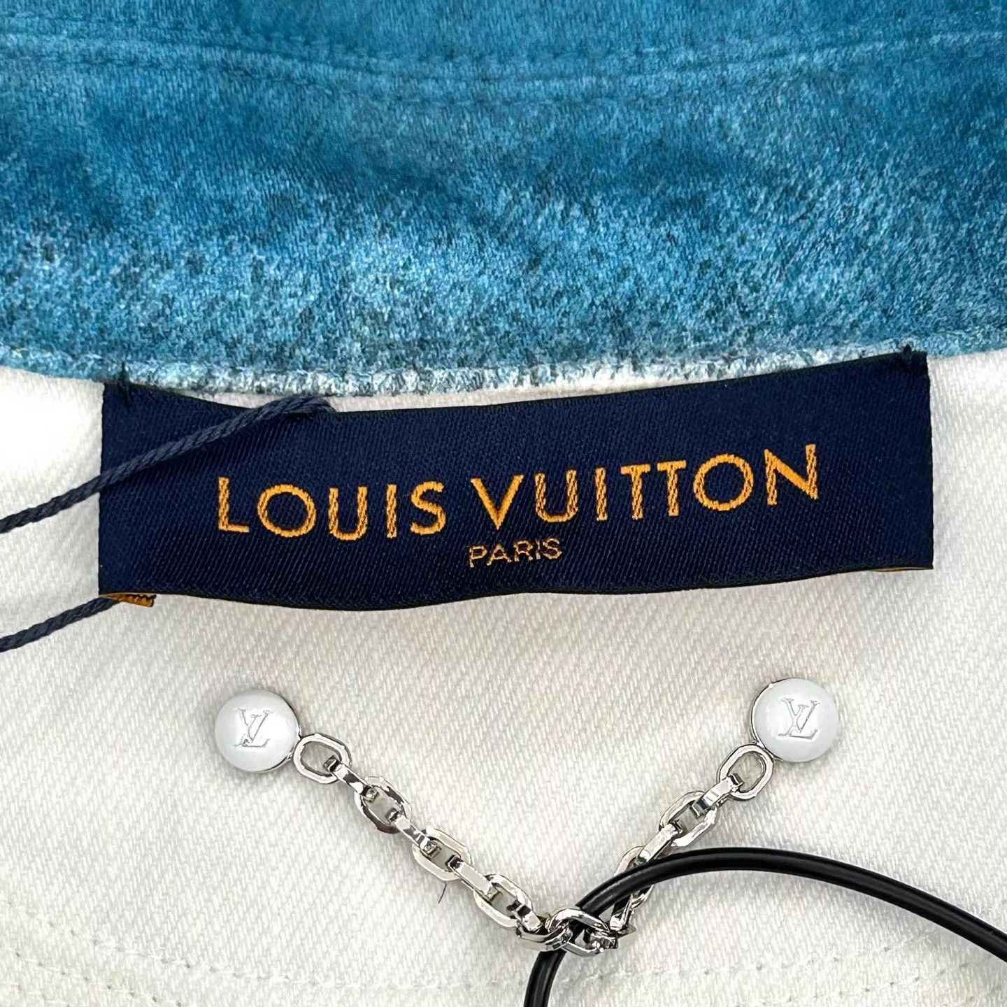 Louis Vuitton LV Starry Gradient Print Denim Jkt Blue M 99 Size M / US 6-8 / IT 42-44 - 4 Thumbnail