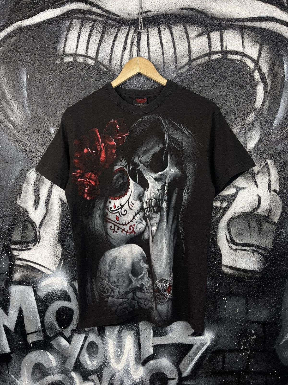 Other Vintage Spiral Direct Avant Garde Gothic Over Print T-Shirt Size US S / EU 44-46 / 1 - 2 Thumbnail