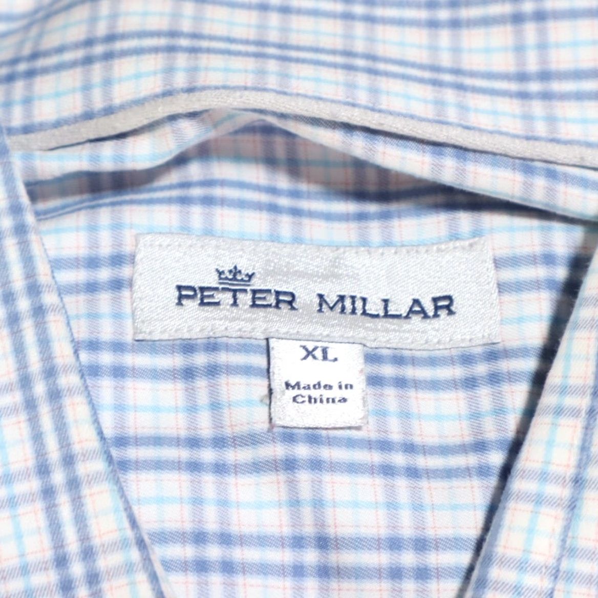 Peter Millar Peter Millar Crown Lambert Gingham Button Up Shirt Blue Men's XL Size US XL / EU 56 / 4 - 5 Thumbnail