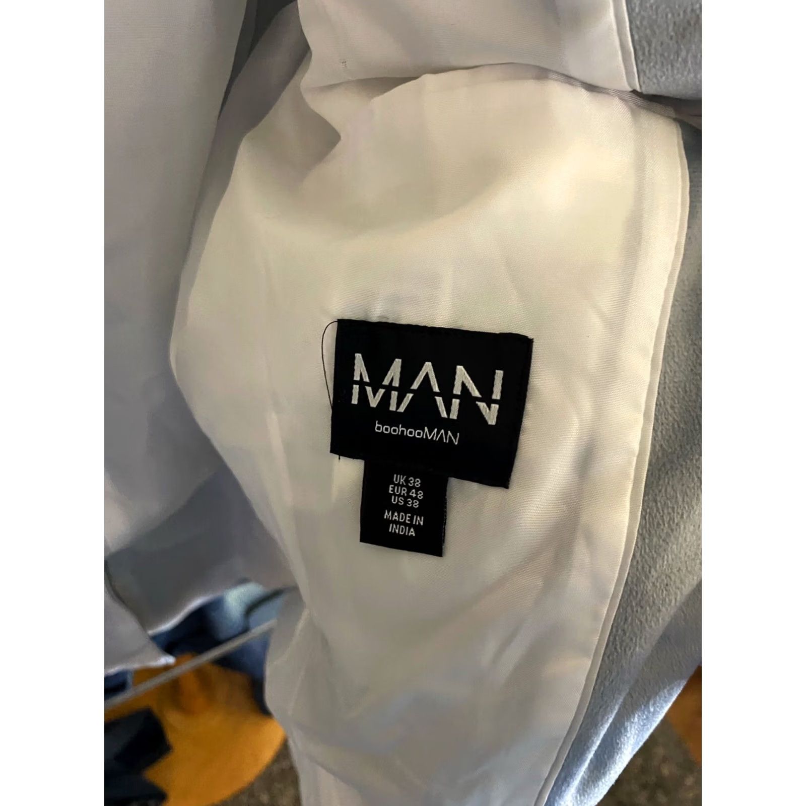 Vintage Boohoo Man JACKET COAT Velour Poly Sz 38 NWT Blazer Men Sharp 38 Velour Poly Jacket Coat NWT Boohoo Man Mens Jacket Coat Sz 38 Sharp Size 38R - 6 Thumbnail