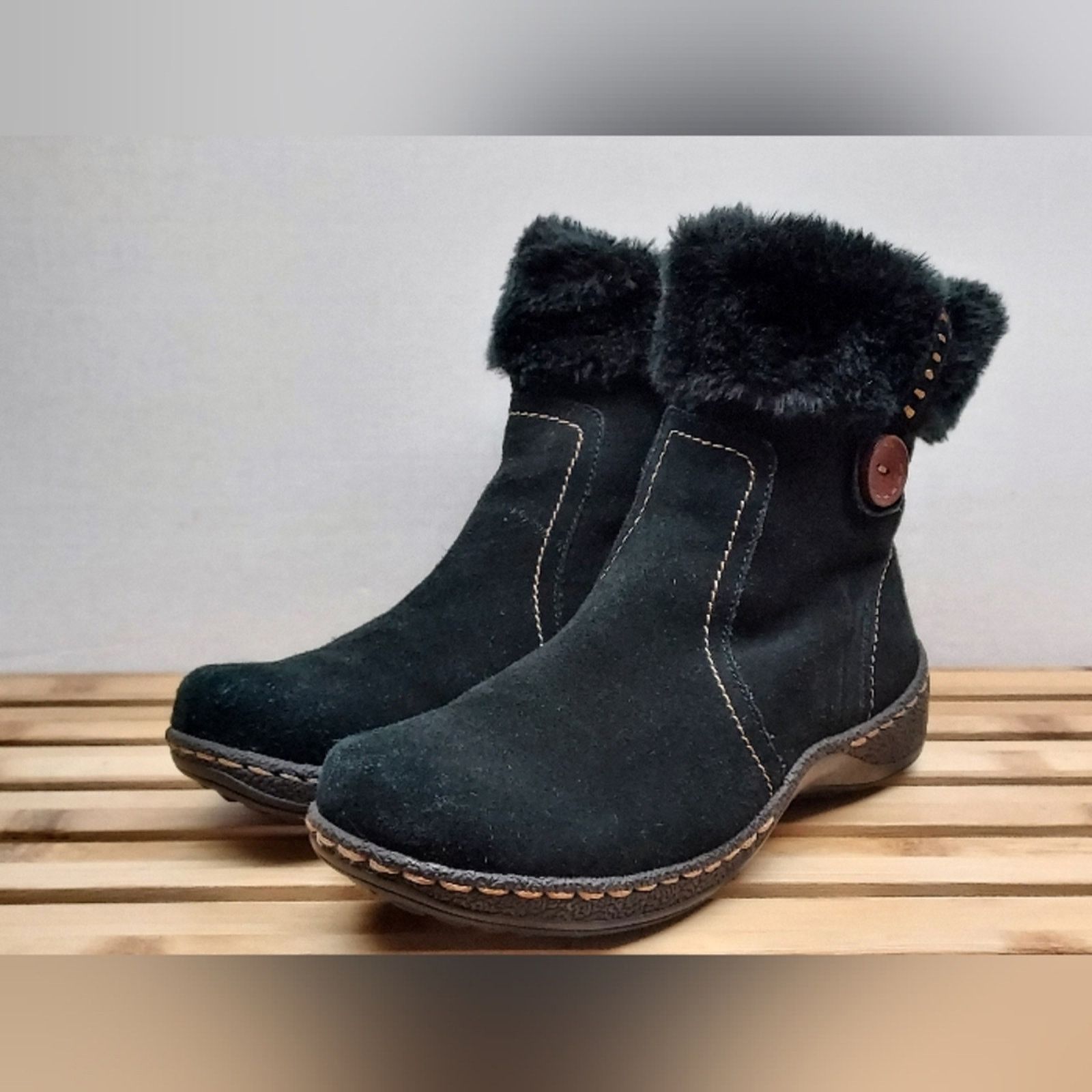 Other St.John's Bay Womens | Black Leather Ankle Zip Boots Size 9 Size US 9 / IT 39 - 1 Thumbnail