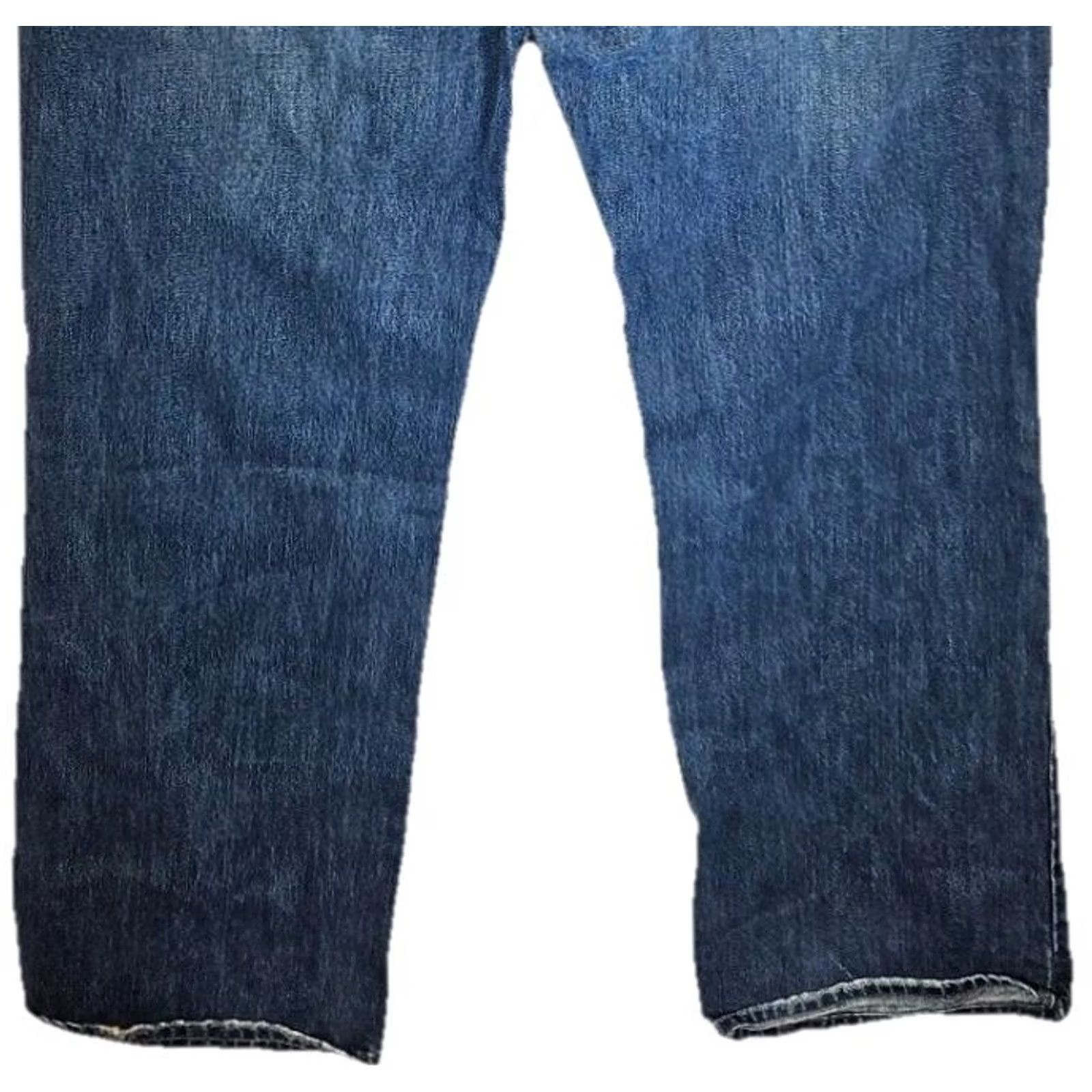 Denime Bullhead Jeans Men 34x32 Straight Medium Wash Denim Regular Size 34 Blue Stripe? Size US 34 / EU 50 - 6 Thumbnail