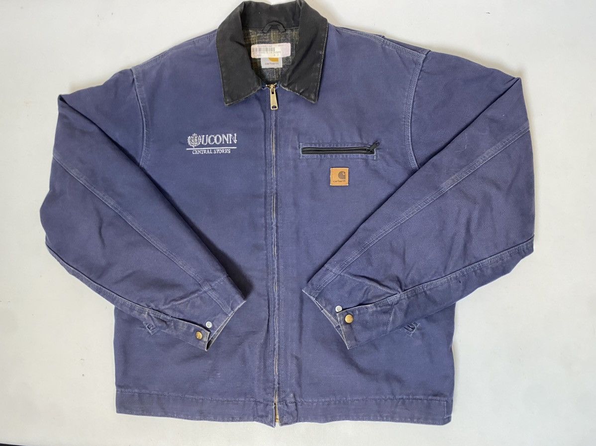 Carhartt Detroit Jacket Carhartt USA size XL J97 DPB blue used Size US XL / EU 56 / 4 - 3 Thumbnail