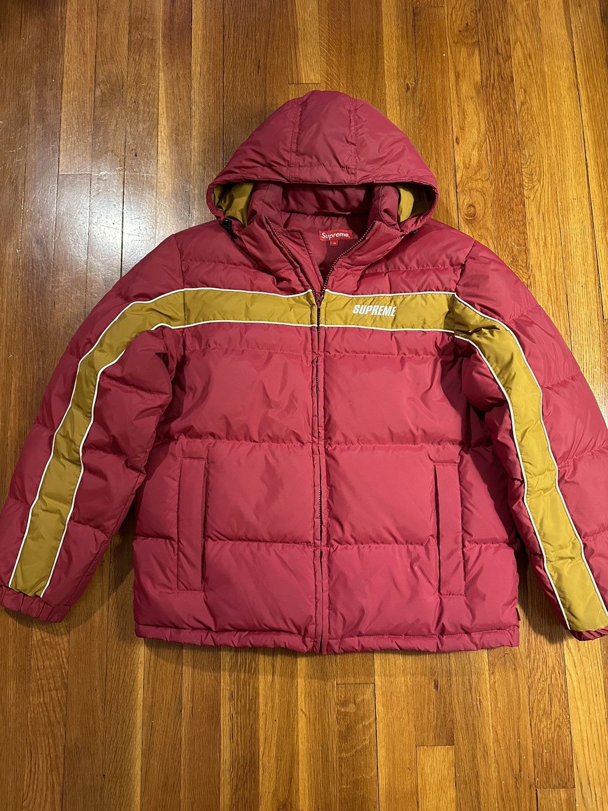 Supreme Supreme Stripe Panel Down Jacket FW18 Size US M / EU 48-50 / 2 - 2 Thumbnail