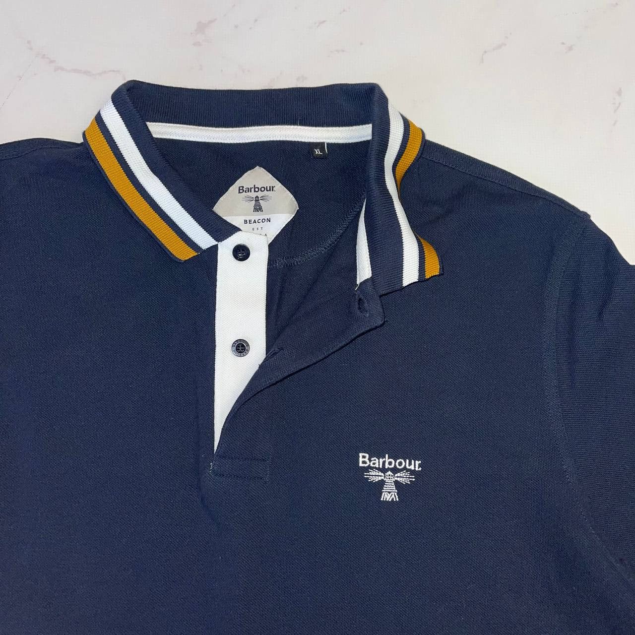 Barbour Barbour T-shirt Polo Size XL Lighthouse Logo Vintage Size US XL / EU 56 / 4 - 8 Thumbnail