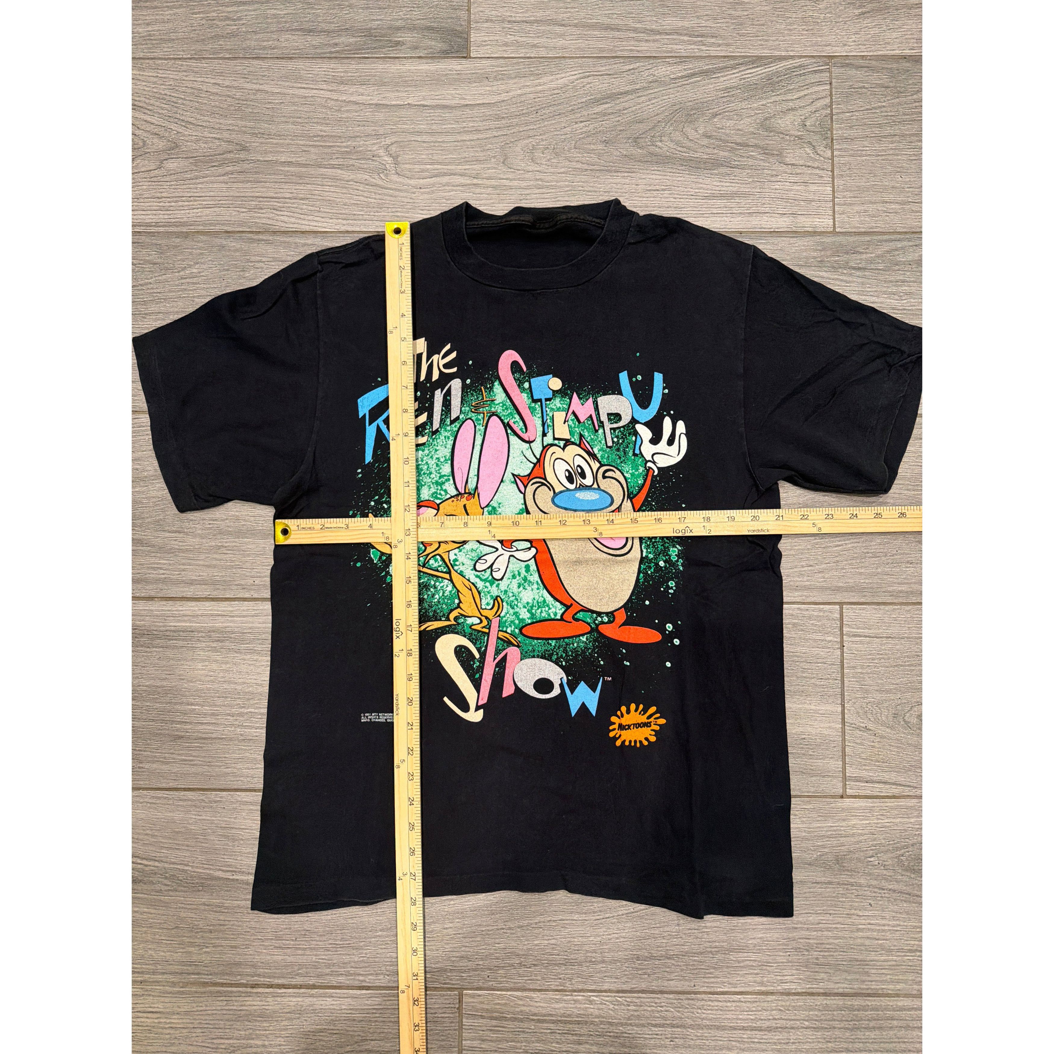 Other 1991 Ren and Stimpy Show Nickelodeon MTV Black XL T-Shirt Size US XL / EU 56 / 4 - 2 Thumbnail