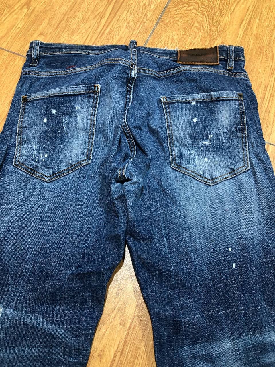 Dsquared2 Dsquared2 Tidy Biker Distressed Painted Skinny Jeans Size US 32 / EU 48 - 20 Thumbnail