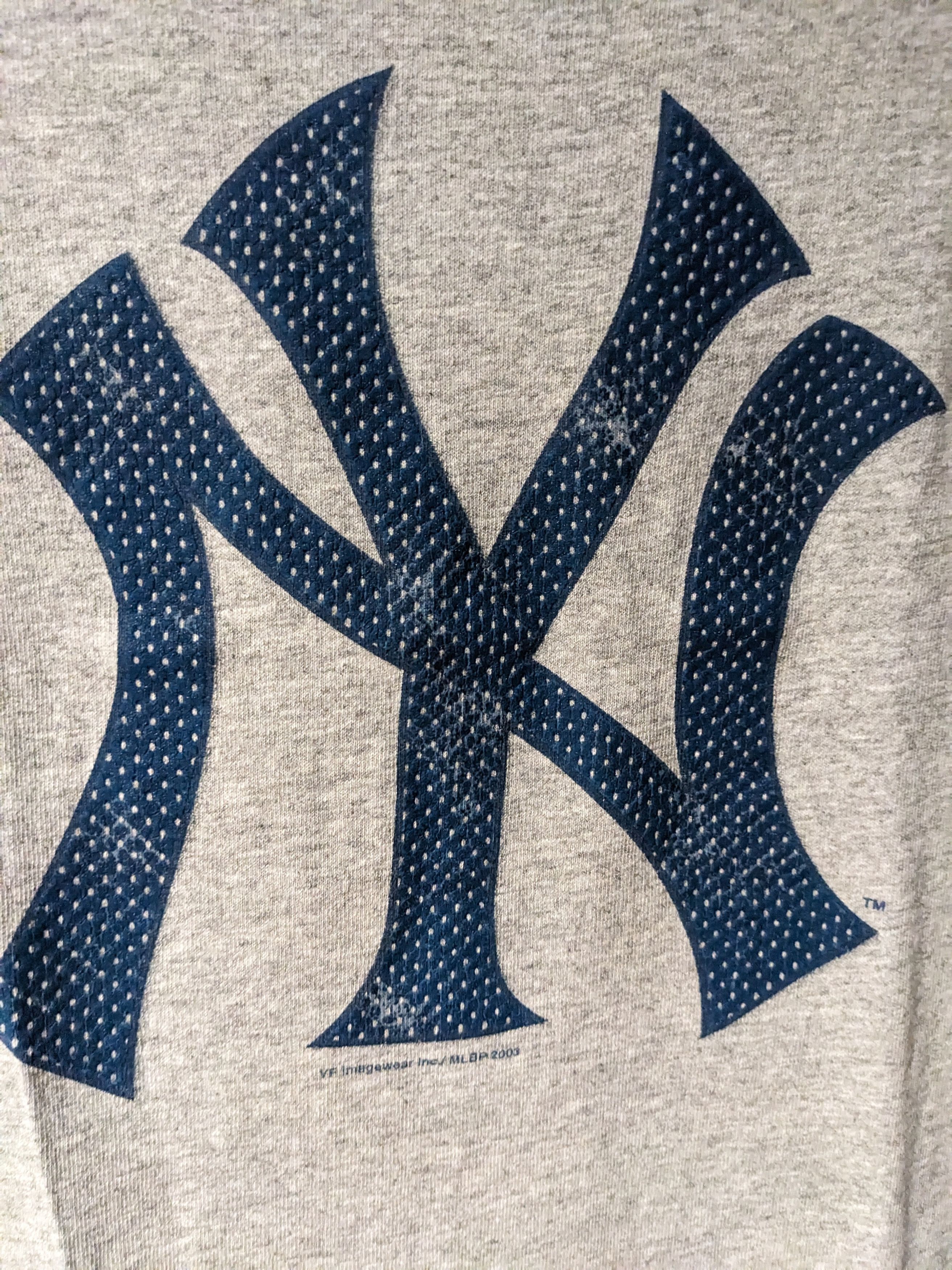 MLB Vintage 2003 New York Yankees Logo MLB Baseball T-Shirt Size US M / EU 48-50 / 2 - 2 Thumbnail