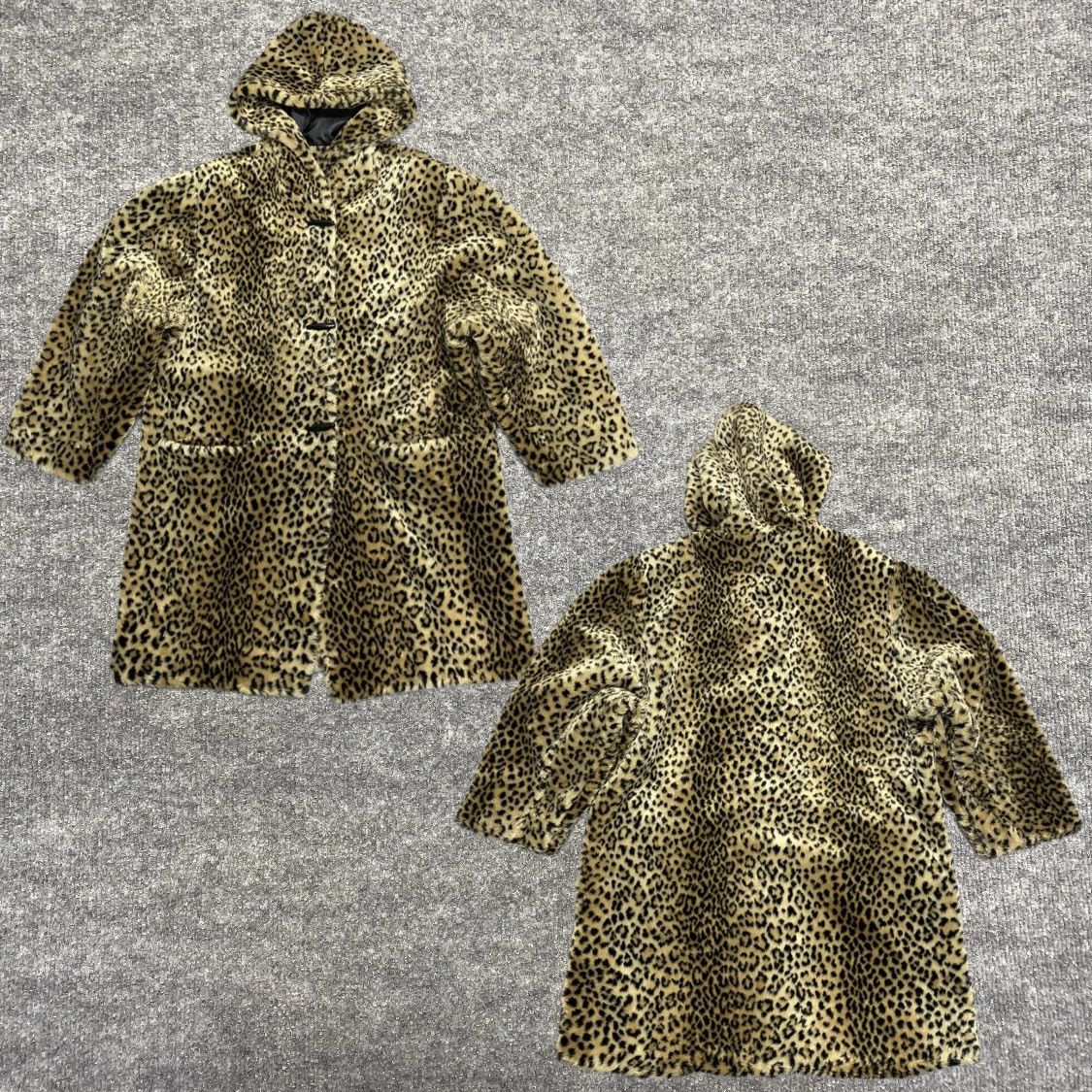 Other Vintage Boulevard East Womens Leopard Faux Fur Coat Size XXL / US 16-18 / IT 52-54 - 1 Thumbnail