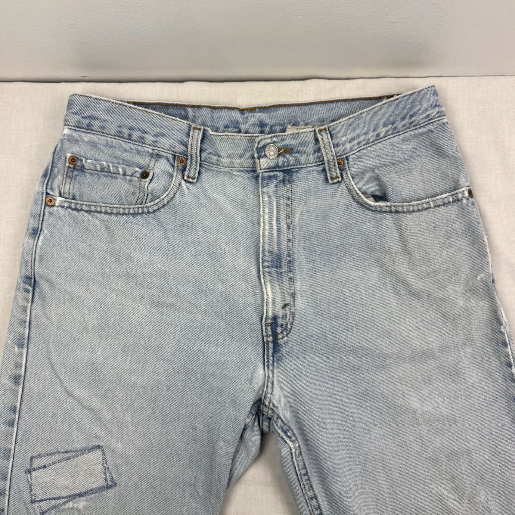 Levi's VINTAGE Levi's 505 Jeans Men Adult 34x30 Regular Fit Straight Blue Cotton 90s 2000s Size US 34 / EU 50 - 6 Thumbnail