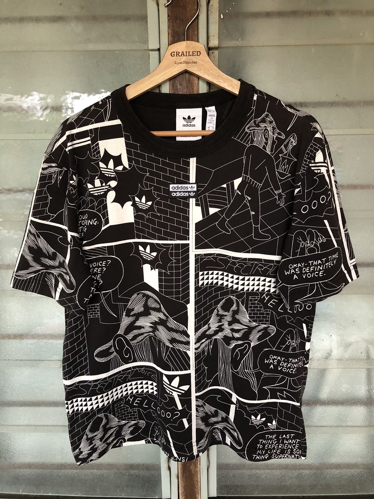 Adidas Adidas Men’s R.Y.V Allover Print Shirt Tee Size US M / EU 48-50 / 2 - 1 Thumbnail