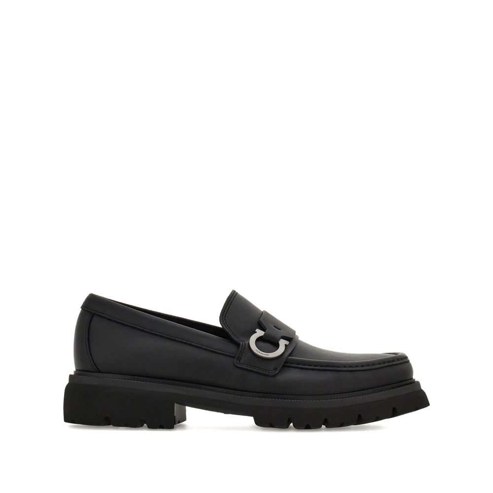 Salvatore Ferragamo Ferragamo BLACK Loafers Size US 12 / EU 45 - 1 Thumbnail