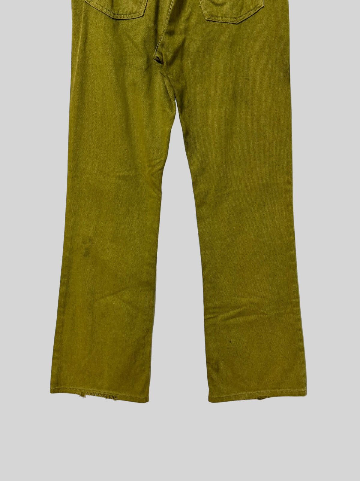 Japanese Brand FLARE BLUE BELL LADY WRANGLER GREEN BOOY CUT JEANS Size US 28 / EU 44 - 16 Thumbnail