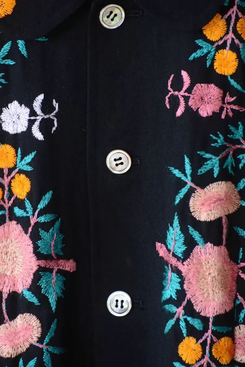 Comme des Garcons Comme Des Garcons Floral Embroidered Peter Pan Collar Jack Size M / US 6-8 / IT 42-44 - 4 Thumbnail