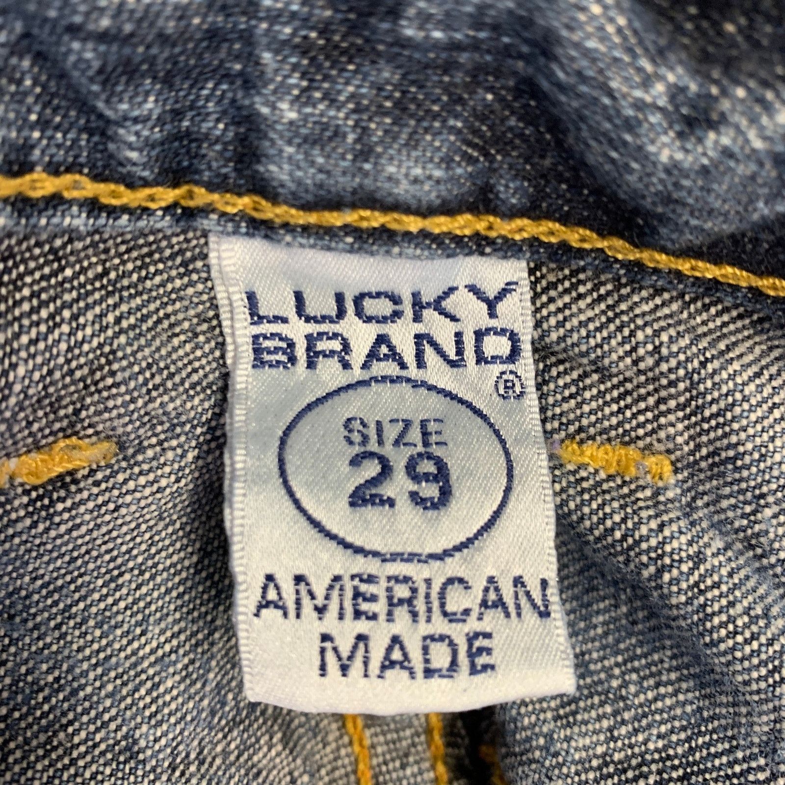 Lucky Brand LUCKY BRAND 29 Blue Contrast Stitch Cotton Bootcut Jeans Size US 29 - 5 Thumbnail