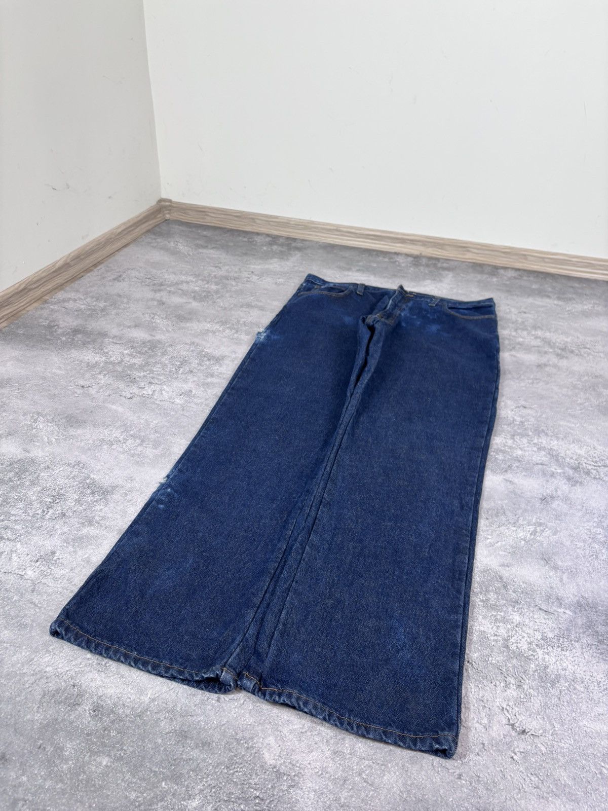 Dickies Dickies Men’s Denim Jeans Distressed Dark Blue USA Workwear Size US 36 / EU 52 - 3 Thumbnail