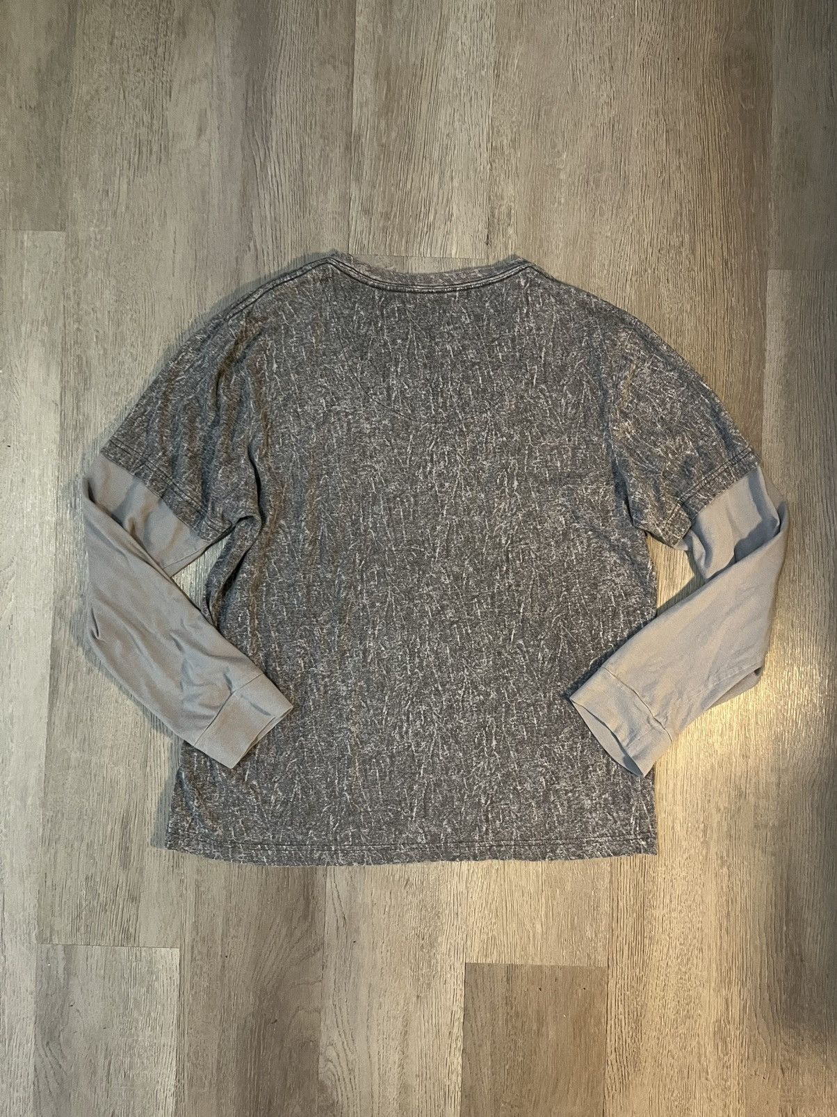 Helix Y2K Longsleeve affliction like shirt grey and blue Size US M / EU 48-50 / 2 - 2 Thumbnail